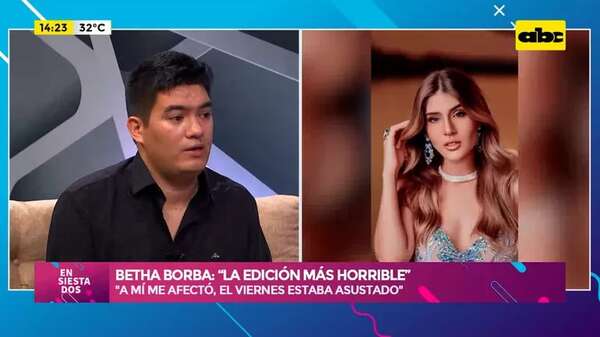 ‘’La edición mas horrible’', dijo Betha Borba: fotógrafo responde a la dura crítica - Ensiestados - ABC Color