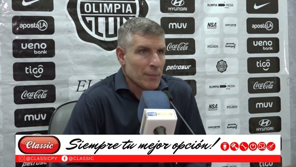 Nacional vs. Olimpia: Palabras del DT Martin Palermo