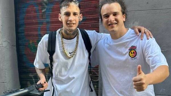Miguelito Quintana se encontró con L-Gante en Madrid