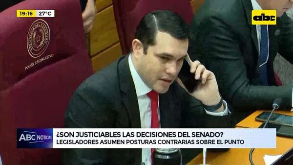 Video: ¿Son justiciables las decisiones del Senado? - ABC Noticias - ABC Color