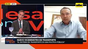 Video: asume nuevo viceministro de Transporte y se compromete a implementar un nuevo sistema - Mesa de Periodistas - ABC Color