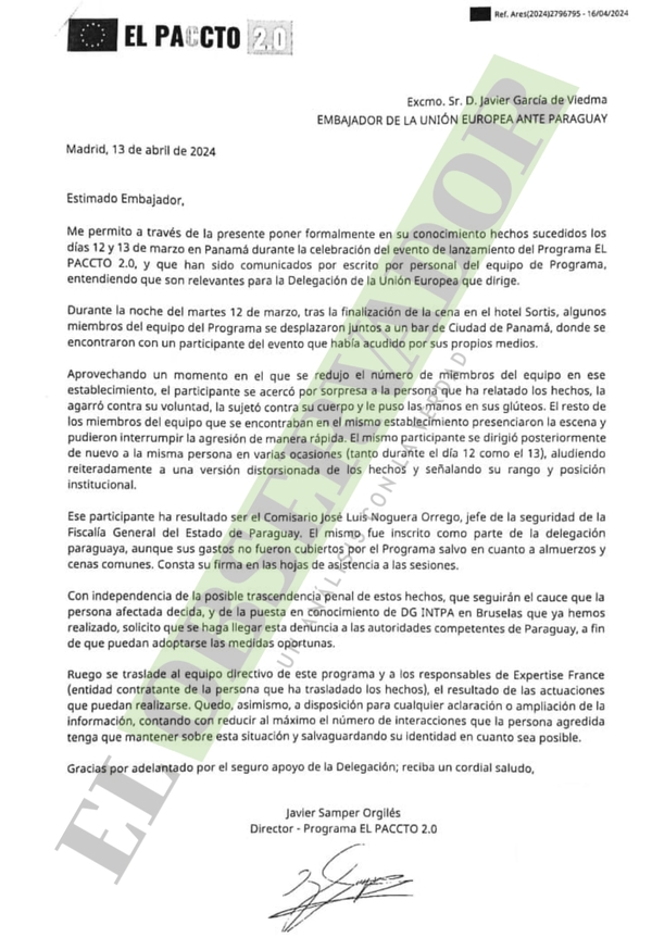 Denuncian a jefe de seguridad de fiscal general por presunto acoso sexual durante cumbre en Panamá