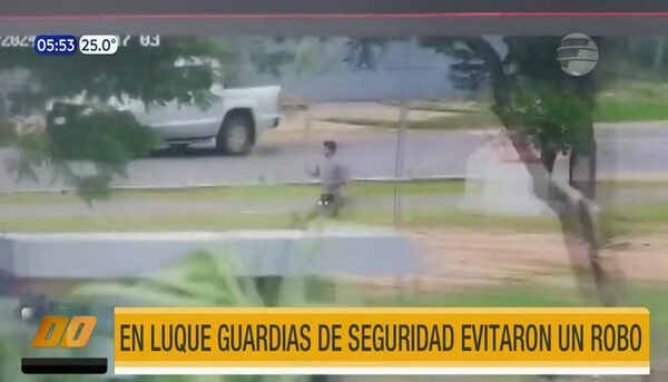 Guardias evitaron el robo de una moto en un supermercado de Luque | Telefuturo