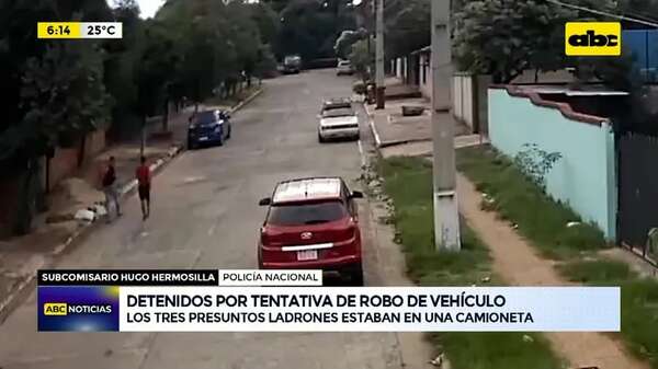 Video: Detenidos por tentativa de robo de vehículo - ABC Noticias - ABC Color