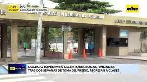 Video: Colegio Experimental Paraguay–Brasil retoma sus actividades  - ABC Noticias - ABC Color