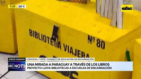Video: Proyecto lleva 20 bibliotecas y charlas a escuelas de Encarnación - ABC Noticias - ABC Color