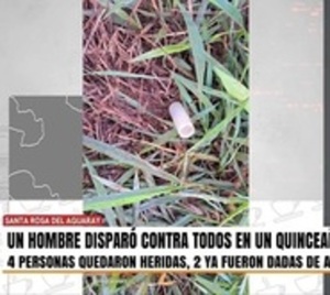 Hombre hirió a balazos a cuatro personas en un quinceaños - Paraguay.com