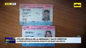 Video: utilizó cédula de la hermana y sacó créditos  - ABC Noticias - ABC Color