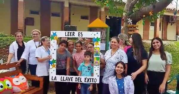 La Nación / Inauguran biblioteca callejera hospitalaria