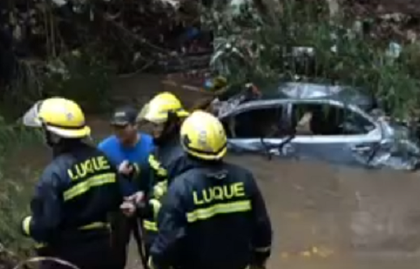 Madre e hija fueron arrastradas por raudal en Luque - Noticiero Paraguay