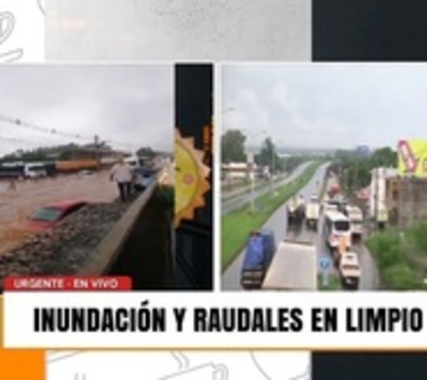 Inundación detuvo el tránsito entre Limpio y MRA - Paraguay.com