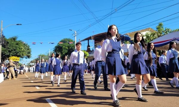 Desfile estudiantil y cívico en Hernandarias será el lunes 13 de mayo