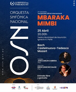 OSN presentará concierto de temporada “Mbaraka Mimbi” en el Teatro Municipal de Asunción - .::Agencia IP::.