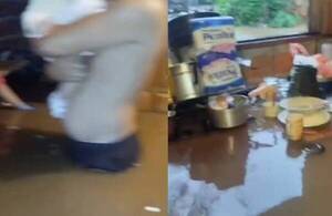 [VIDEO] ¡Desesperante! La casa quedó bajo agua