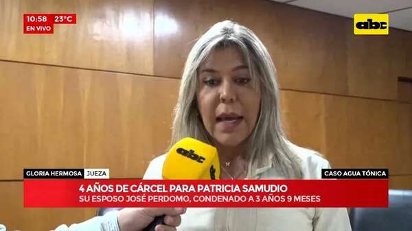 URGENTE Cuatro años de cárcel para Patricia Samudio por perjuicio a Petropar - ABC Noticias - ABC Color