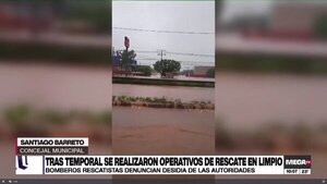 Falta de desagües y taponamiento de canales generó inundaciones en Limpio, dijo concejal - Megacadena - Diario Digital