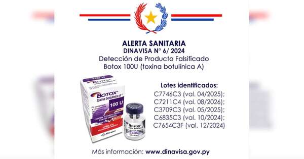 Diario HOY | Dinavisa reporta sobre lotes de botox falsificado ante alerta en otros países