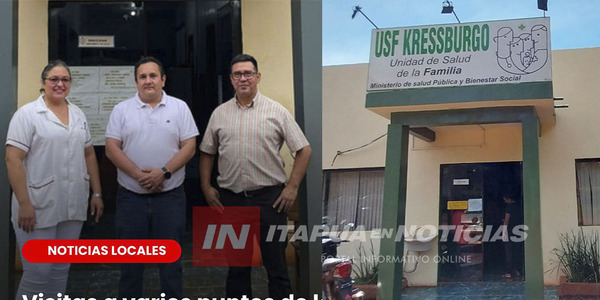 CARLOS A. LÓPEZ: INTENDENTE REALIZÓ RECORRIDOS EN VARIOS PUNTOS IMPORTANTES DE LA COMUNIDAD DE KRESSBURGO - Itapúa Noticias