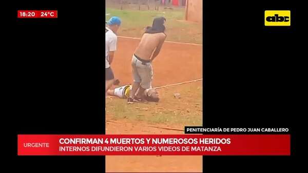 Video: confirman cuatro muertos tras motín en la cárcel de Pedro Juan Caballero - Crimen y castigo - ABC Color