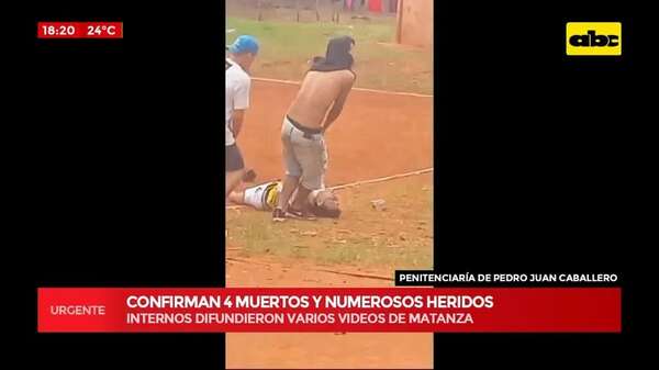 Video: confirman cuatro muertos tras motín en la cárcel de Pedro Juan Caballero  - Crimen y castigo - ABC Color