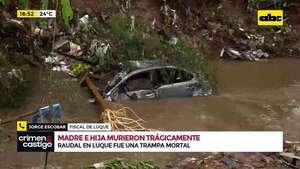 Video: este fue el trayecto del auto arrastrado por el raudal en Luque - Crimen y castigo - ABC Color