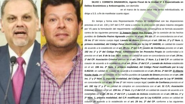 Roa amañó 11 licitaciones en la SEN para beneficiar a Koube Ayala a cambio de beneficios, según acusación