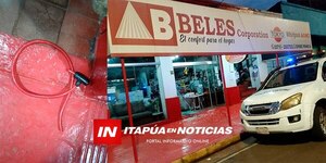 ROMPEN BLINDEX Y HURTAN OBJETOS EN LOCAL DE PLENO CENTRO DE ENCARNACIÓN - Itapúa Noticias
