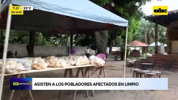 Video: Asisten a pobladores afectados por inundaciones en Limpio - ABC Noticias - ABC Color