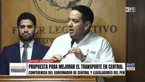 Gobernación de Central y legisladores proponen plan para mejorar el transporte público - Noticias Paraguay
