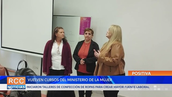 Ciudad Mujer vuelve a incorporar clases de confección para crear mayores fuentes laborales