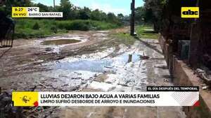 Limpio: inundación cedió, pero dejó un enorme perjuicio a las familias   - ABC Noticias - ABC Color