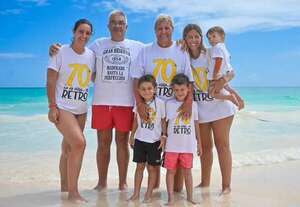 Denise Hutter celebró en Punta Cana los 70 años de su papá - Gente - ABC Color