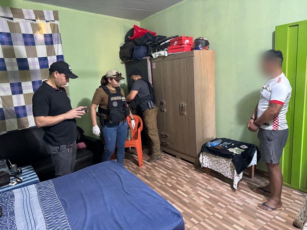 SENAD interviene punto de venta de cocaína en Concepción y captura a presunto traficante