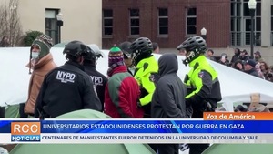 Decenas de detenciones en universidades de EEUU en protestas por guerra en Gaza