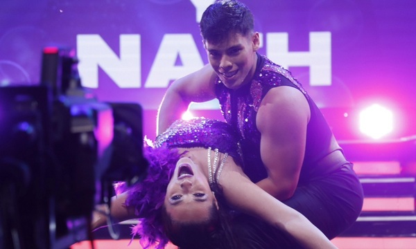 Nath Aponte y su bailarín llegaron a la pista del “Baila” | Telefuturo