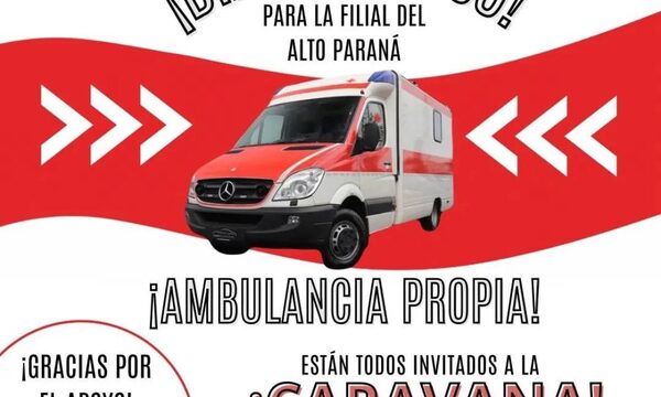Cruz Roja recibirá ambulancia con caravana