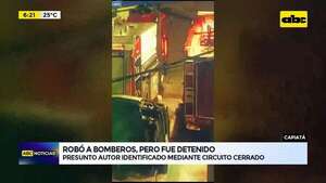Video: Robó a bomberos de Capiatá, pero fue detenido - ABC Noticias - ABC Color
