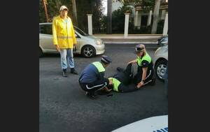 [VIDEO] Dirigía el tránsito y ¡pum! Una PMT fue atropellada por un automovilista
