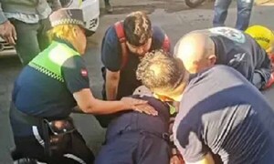 Una agente de la PMT sufre fractura tras ser atropellada sobre Mariscal López – Prensa 5