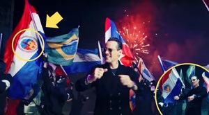 Extraña bandera paraguaya presente en el videoclip de Marc Anthony