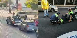 Atropellan a agente de PMT que dirigía tránsito sobre Mariscal López