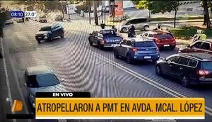 Asunción: Atropellaron a PMT en Mariscal López | Telefuturo