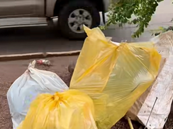 Denuncian que se arroja basura en el paseo central de una avenida - La Clave