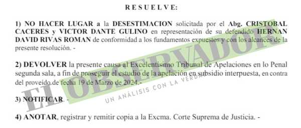 "Restitución de fueros no está prevista en la Constitución": Juez rechaza desestimación de denuncia contra Hernán Rivas