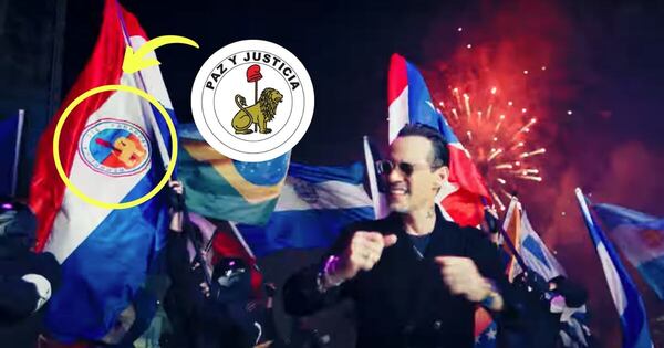 La Nación / Marc Anthony presentó “rara” bandera paraguaya en videoclip