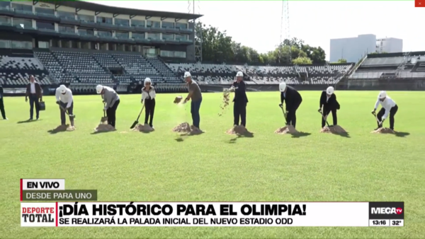 Día histórico para el Olimpia: con la palada simbólica, inició la construcción del estadio ODD - Megacadena - Diario Digital