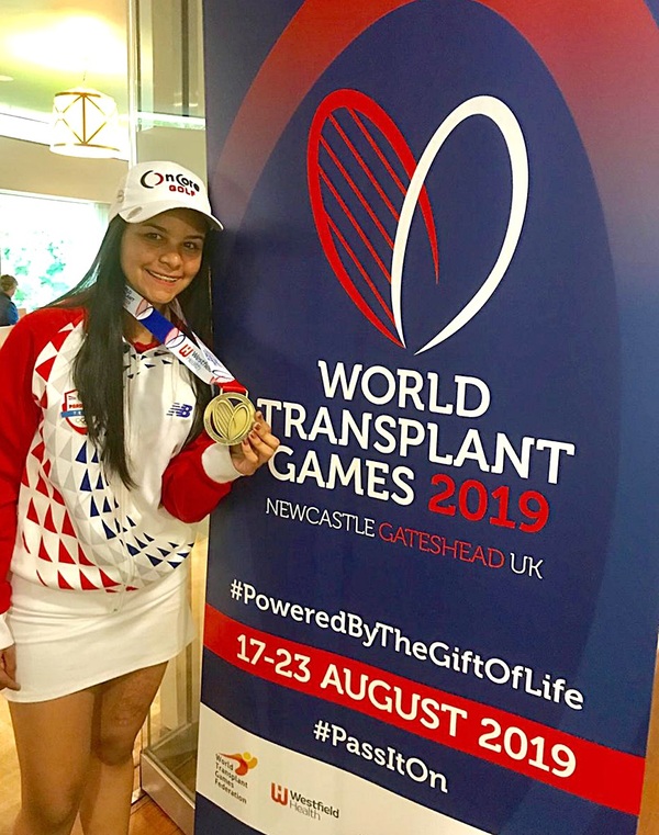 Tatiana Benítez, bicampeona mundial de deportistas tasplantados necesita sangre - La Tribuna