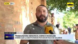 Video: Trabajadora denuncia a bingo de Esgaib - ABC Noticias - ABC Color
