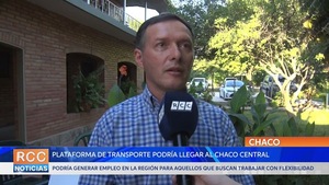 Plataforma de transporte podría llegar al Chaco Central