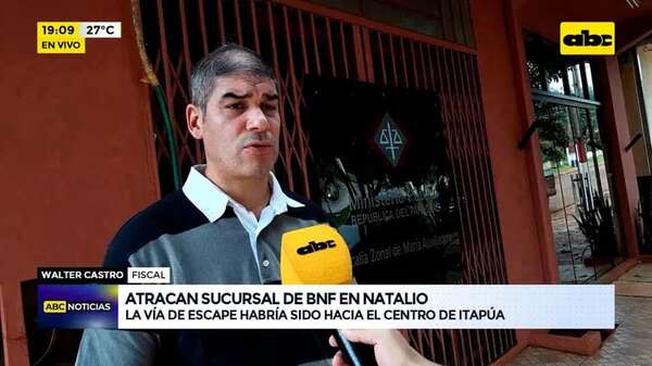 Atracan sucursal de BNF en Natalio: Fiscalía realizó verificación de vehículos encontrados - ABC Noticias - ABC Color